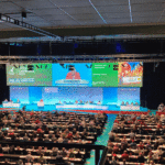 A wide view of the platform at the Unite conference 2025
